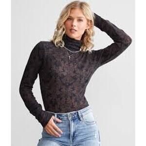 Intimately Free People You and I Long Top Whimsygoth Dark Romantic Turtleneck S